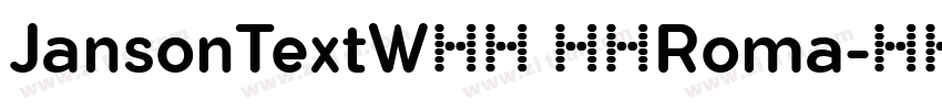 JansonTextW04 55Roma字体转换